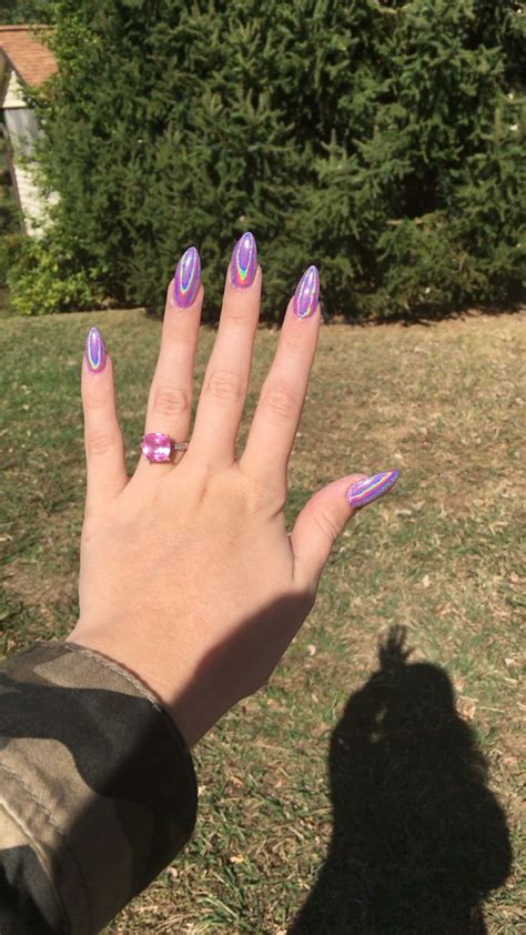 Holographic Nails Chic Nails Classy Nails Stylish Nails Trendy Nails