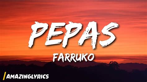 Farruko Pepas Lyrics YouTube