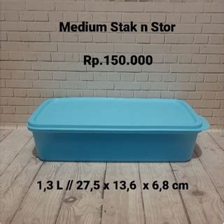 Jual Tupperware Medium Stak N Stor Hemat Shopee Indonesia