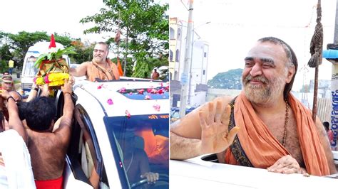 Sri Sri Sri Vijayendra Saraswathi Swamy Received Grand Welcome Wargal