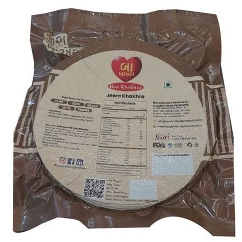 Premium Quality Jeera Khakhra 200 G Packaging Type Vacuum Pack At Rs