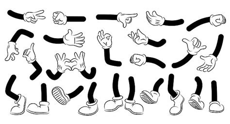 Arm Legs Vector Hd Images Cartoon Arms And Legs Gesture Arm Black