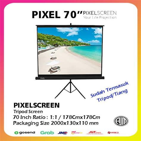 Jual Tripod Screen Projector Manual Layar Proyektor 70 Shopee