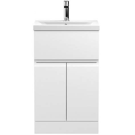 Hudson Reed Urban White Mm Floor Standing Vanity Unit Basin