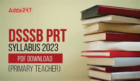 Dsssb Prt Syllabus And New Exam Pattern Of Prt