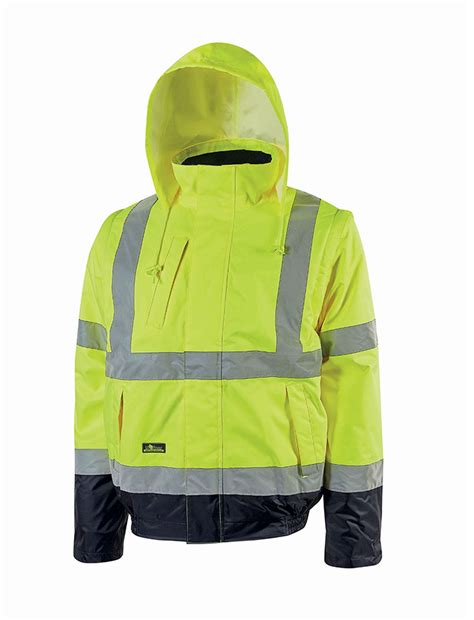 Veste Haute Visibilit Imperm Able Pluie Jaune Upower Voussert