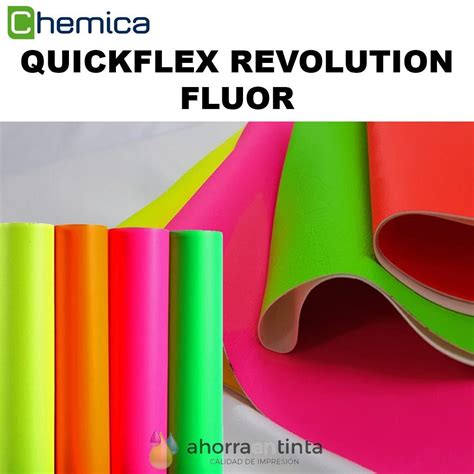 Vinilo Textil De Corte Chemica Quickflex Revolution Fluor