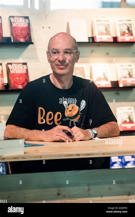 Bernard Weber during the Paris Book Festival on April 23, 2022 in Paris ...