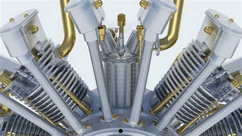 ¿cómo Funciona Un Motor Radial Solidworks How To Radial Engine