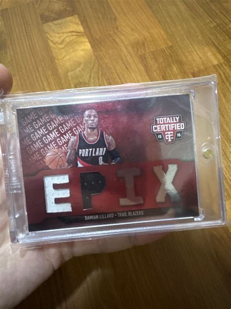 Damian Lillard Double Patch Game Worn Panini Nba Hobbies Toys