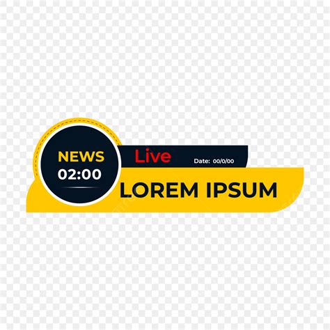 News Lower Thirds Vector Hd Images News Lower Third Banners In Black