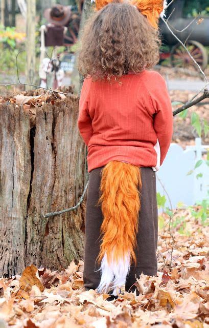 Grosgrain Brushed Yarn Fox Tail Fox Costume Fox Costume Diy Fox