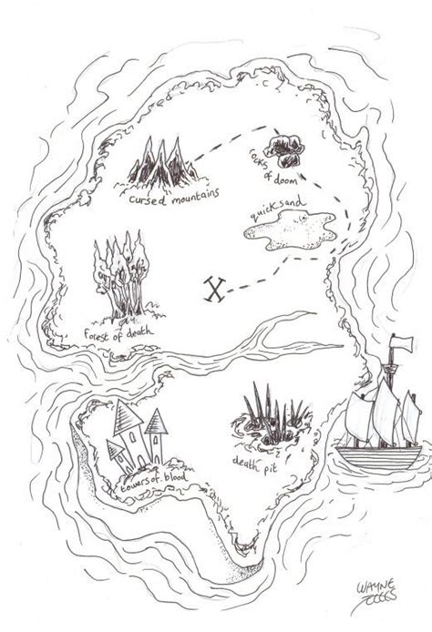 treasure map drawing easy - Genteel Blawker Stills Gallery