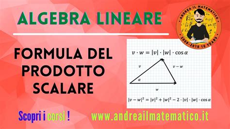 Formula Del Prodotto Scalare Algebra Lineare Andrea Il Matematico