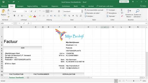 Excel Factuur Maken Gebruik Dit Gratis Template En Start Met Factureren