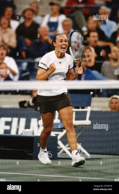 Swiss Tennis Player Martina Hingis Us Open Stock Photo Alamy