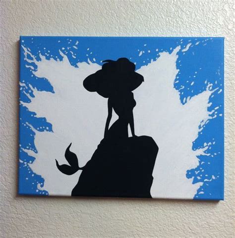 10 disney silhouette painting ideas disney paintings disney canvas painting – Artofit