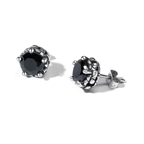 Jeulia Punk Style Vintage Stainless Steel Men S Earrings Jeulia Jewelry