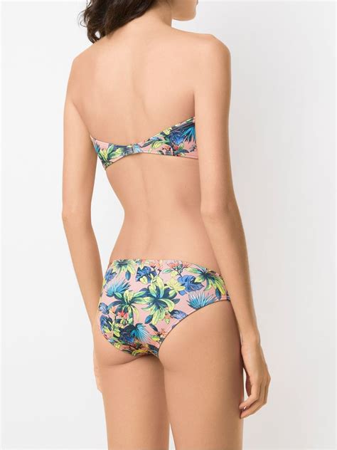 Amir Slama Printed Bikini Set Neutrals FARFETCH