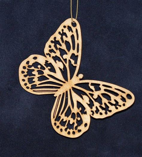 butterfly ornament Wood Personalized, Personalised, Butterfly Ornaments ...