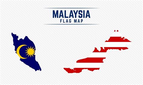 Flag Map of Malaysia 2400644 Vector Art at Vecteezy