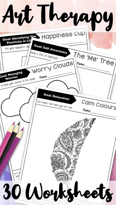 Mental Health Art Therapy Worksheets