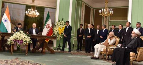 India Iran Sign A Dozen Agreements Including One On Chabahar Port