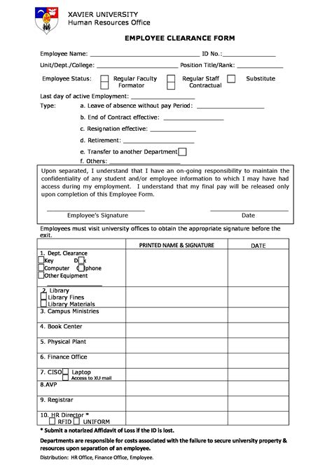 Free 13 Company Clearance Forms In Pdf Ms Word