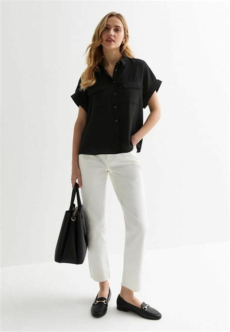 New Look Short Sleeve Camicia Blacknero Zalandoit