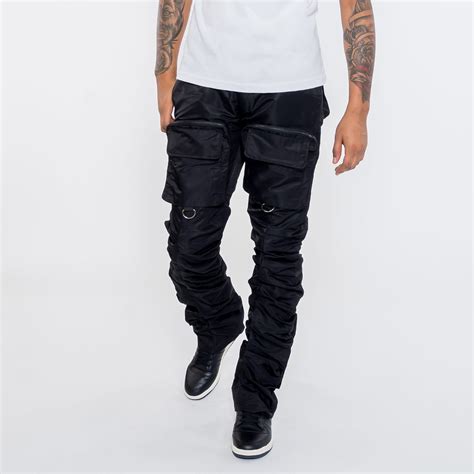 Showcase Your Unmatched Style In The Stacked Flare Cargo Pants From