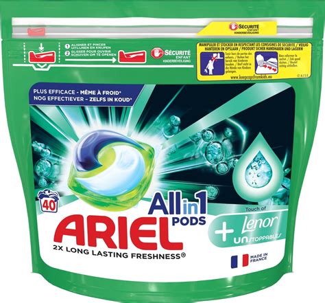 Ariel All In 1 Wasmiddel Pods Touch Of Lenor Unstoppables 40