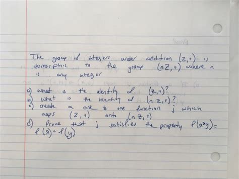 Solved The Group Of Integers Under Addition 2 S