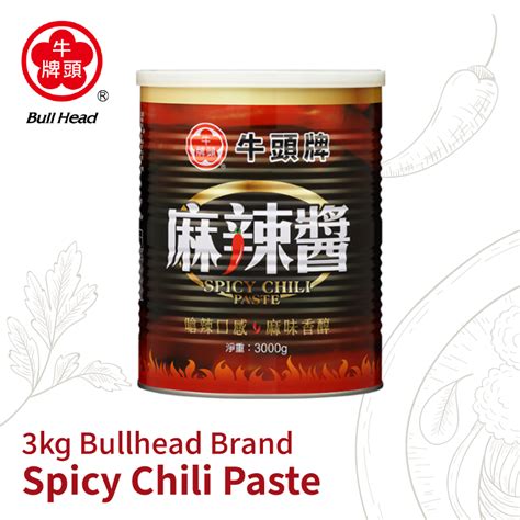 3kg Bullhead Brand Spicy Chili Paste Business Grade Spicy Sauce