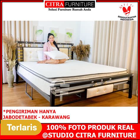 Jual Citra Furniture Shumo Ranjang Besi Minimalis Divan Besi