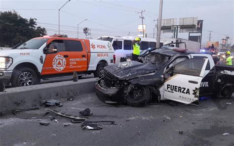 Vuelca Patrulla De Fuerza Civil En La Carretera A Laredo Hay 5