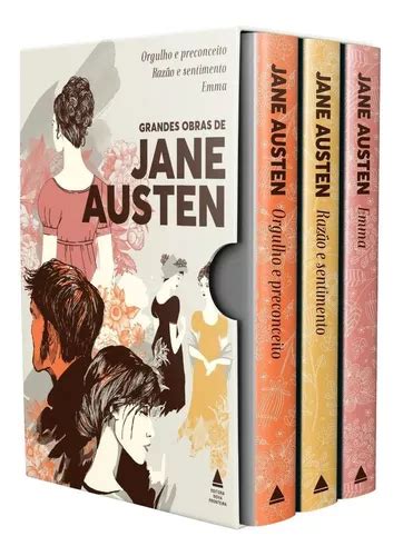 Caixa Grandes Obras De Jane Austen 3 Volumes Frete Grátis Frete grátis