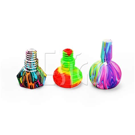 Tobacco Esigo Hand Water Beaker Silicone Glass Smoking Pipe With Good