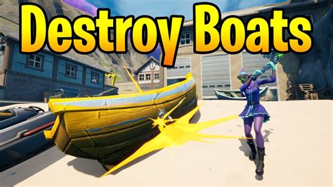 Destroy Boats Fortnite Challenge Guide YouTube