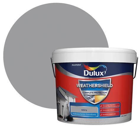 Dulux Weathershield Complete Protection Szary L Farba Do Elewacji