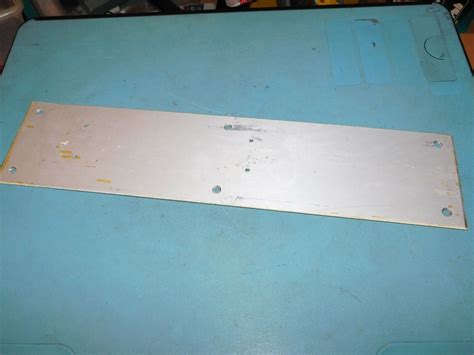 Aluminum Door Push Plate Inch X Inch Ebay