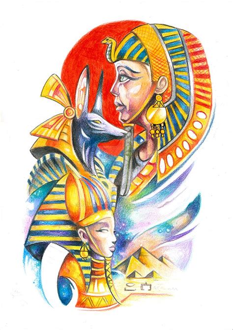 Egyptian Pharaoh Tattoo Design By Jimjaz On Deviantart