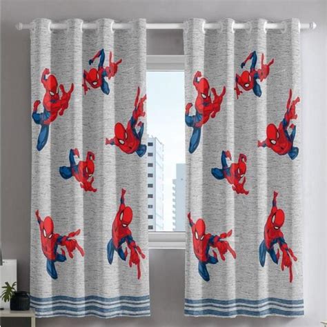 Cortina Quarto Infantil Corta Luz Homem Aranha M X Leroy Merlin