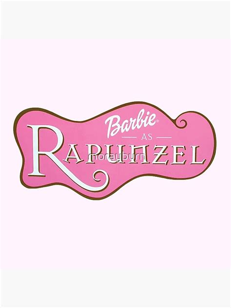 "Barbie Rapunzel Movie" Poster for Sale by morayburn | Redbubble