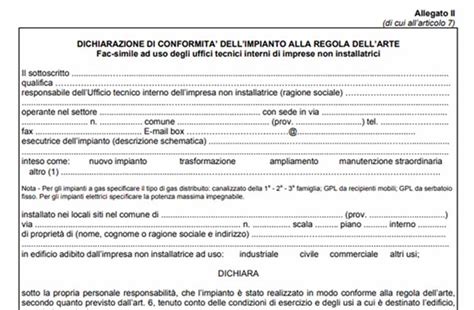 Dichiarazione di conformità e regola darte cos è