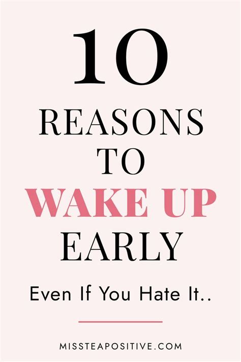 10 Benefits Of Waking Up Early To Inspire You To Wake Up Early In The