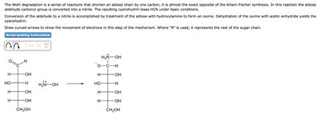 Solved The Wohl Degradation Is A Series Of Reactions That Chegg