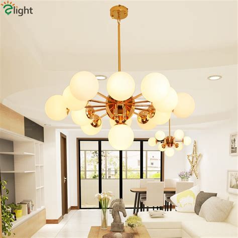 Nordic Minimalism Modo E Chandelier Post Modern Globes Gold Led