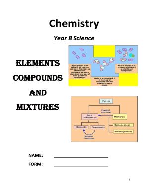 Fillable Online Learn Stleonards Vic Edu Notes For Elements Compounds