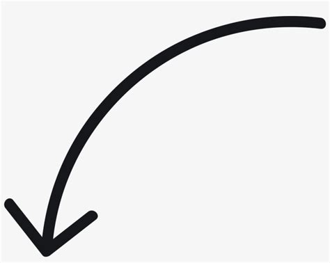 Arrow Curve Tool Transprent Curved Arrow Transparent Png Png Image