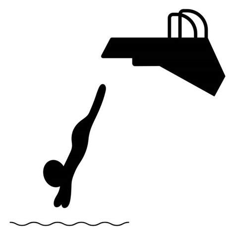 100 Drawing Of Diving Board Stock Illustrations Royalty Free Vector